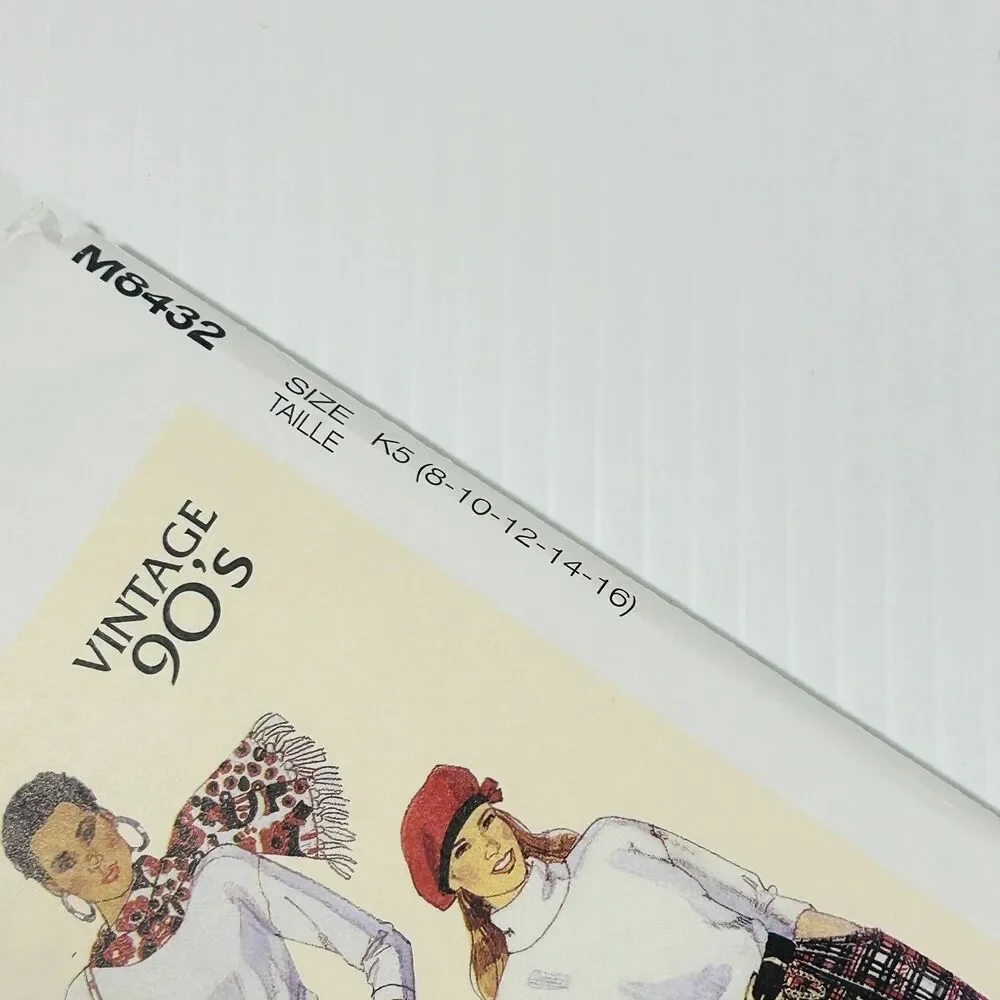McCall's Throwback Sewing Pattern M8432 Vintage 90's Stirrup Pants 8 10 12 14 16